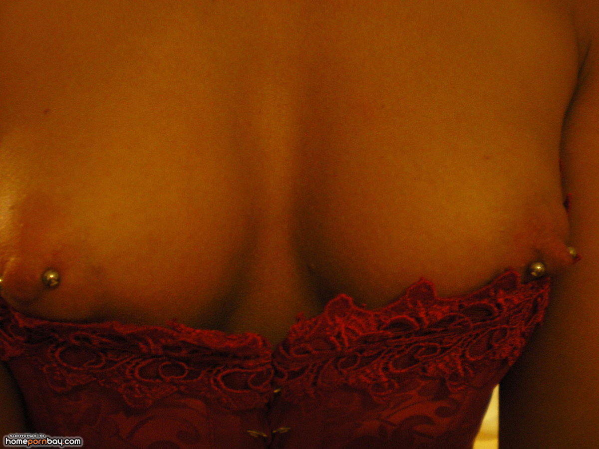 amateur blonde pierced nipples